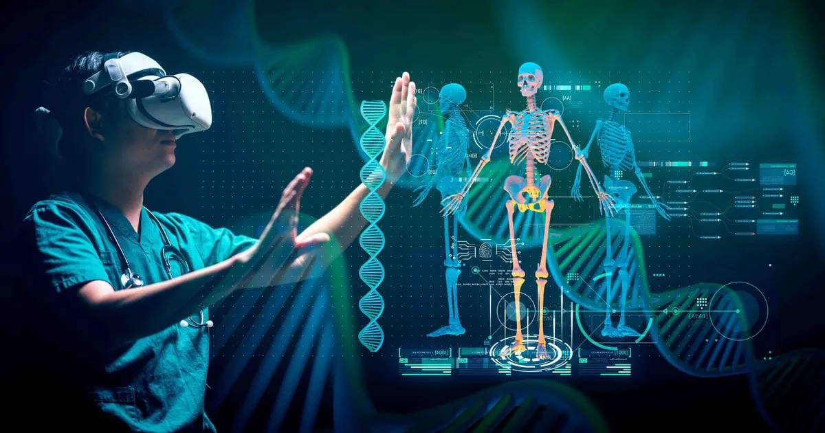 VR anatoomias, meditsiinis ja tervishoius. Hariduse omandamine virtuaalkekkonnas.