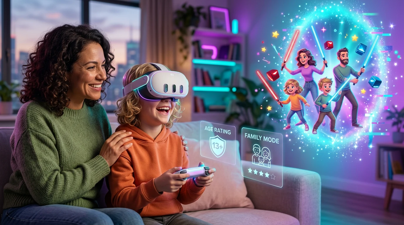 Laps VR-prillid peas – laste VR-kogemus 2026, Meta Quest 3S lastele