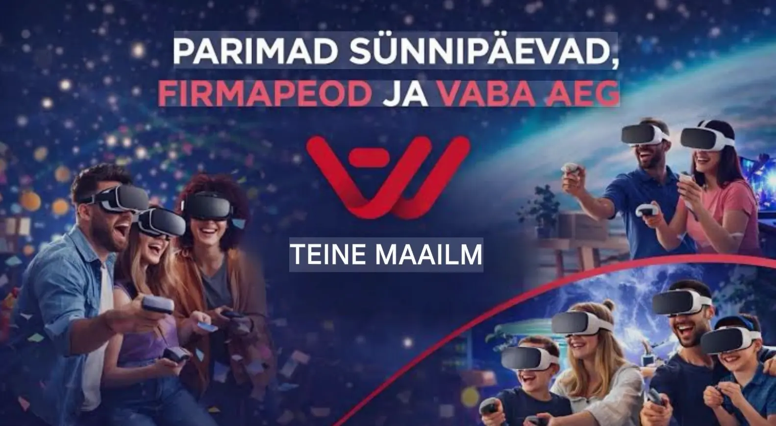 AnotherWorld VR Areen Tallinnas — firmaüritused kuni 20 inimesele