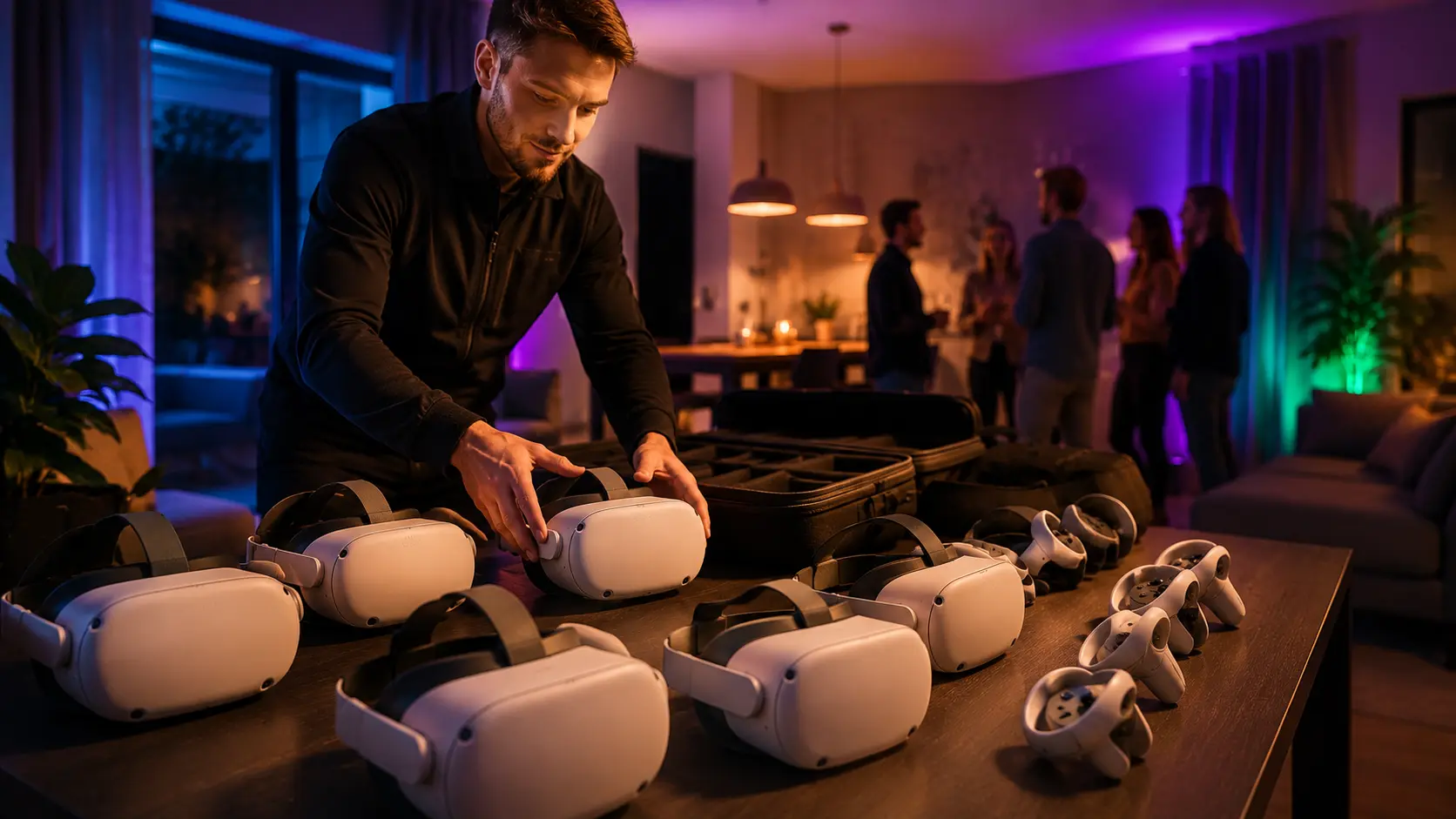 Rent Extreme VR kohaletulek — seadmete seadistus üritusele