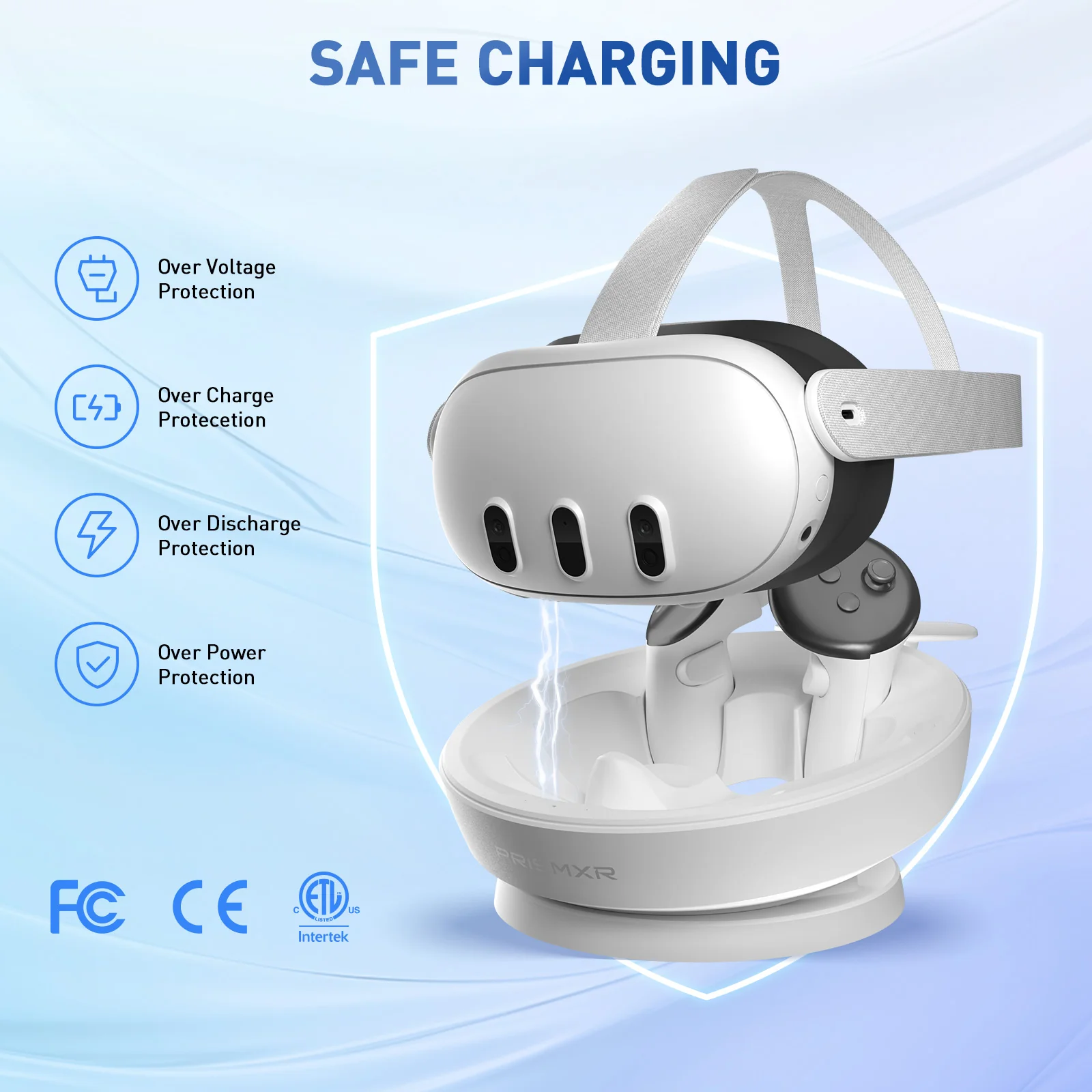PrismXR Charging Dock Quest 3 Quest 3S